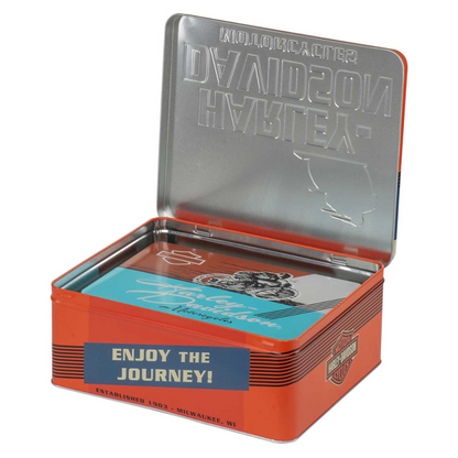 Harley-Davidson Metal Storage Tins/Containers, Set of 2, HDL-18598 (NEW)