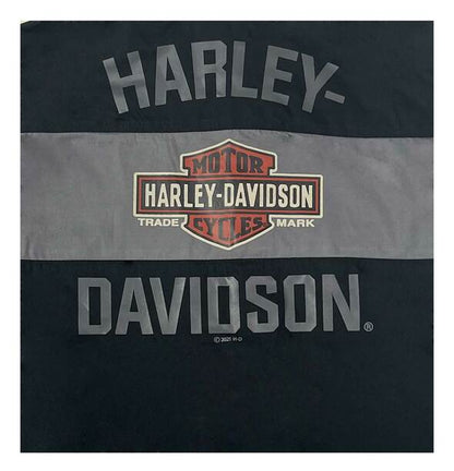 Harley-Davidson Little Boys' #1 Short Sleeve Button Work Shop Toddler Shirt  (PRINT) 