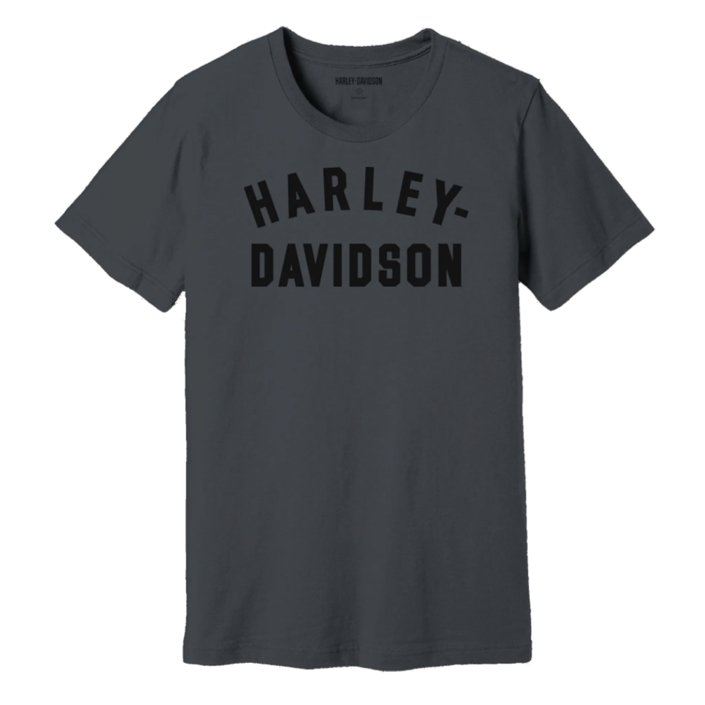 Harley-Davidson Men's Staple T-Shirt Blackened Pearl 99069-22VM (FRONT)