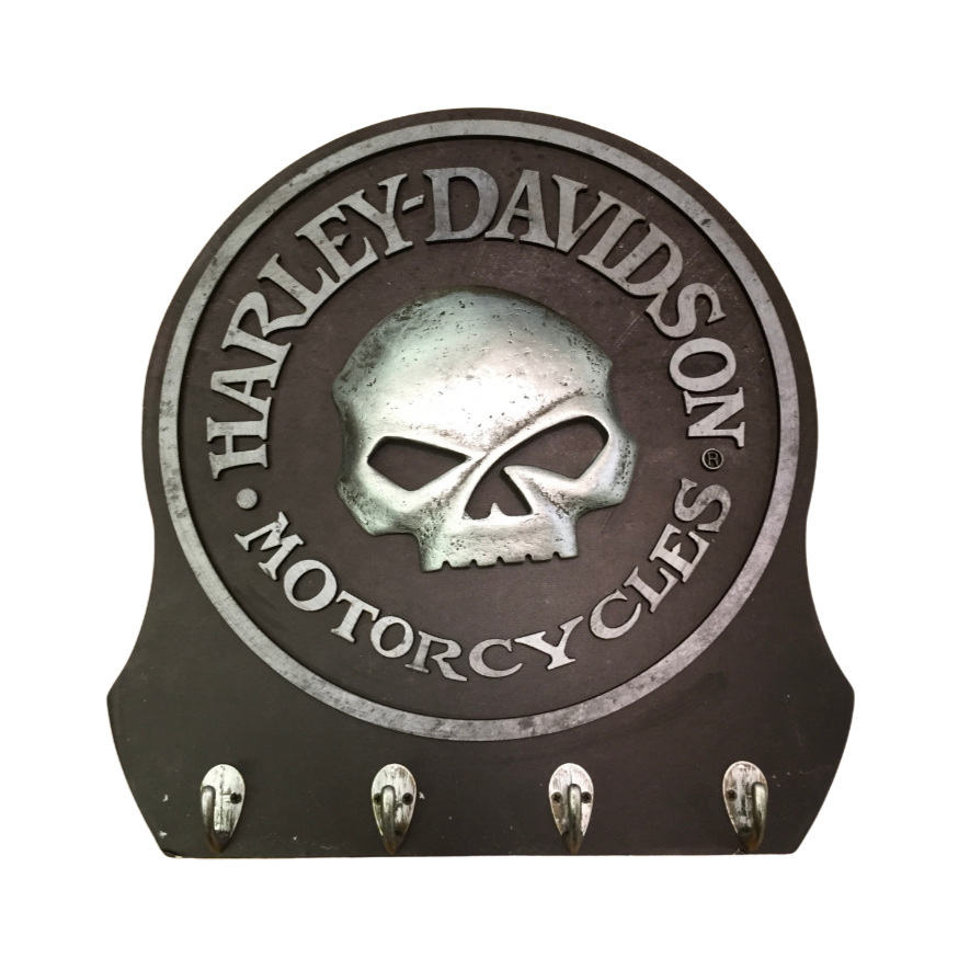 Harley-Davidson Sculpted 3D Willie G Skull Key Rack, HDL-15313 Packaged Port City Harley-Davidson Front