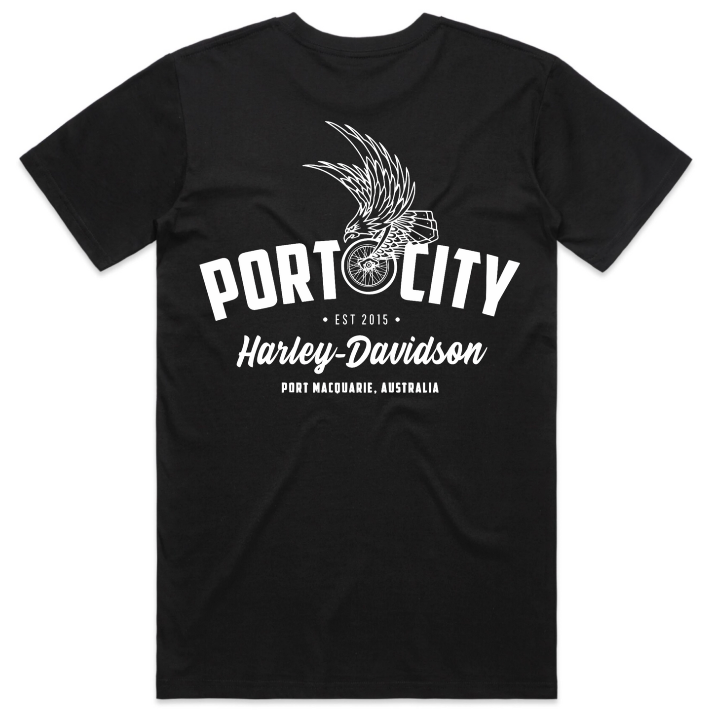 Port City Harley-Davidson Eagle Wing T-Shirt - Black - Unisex