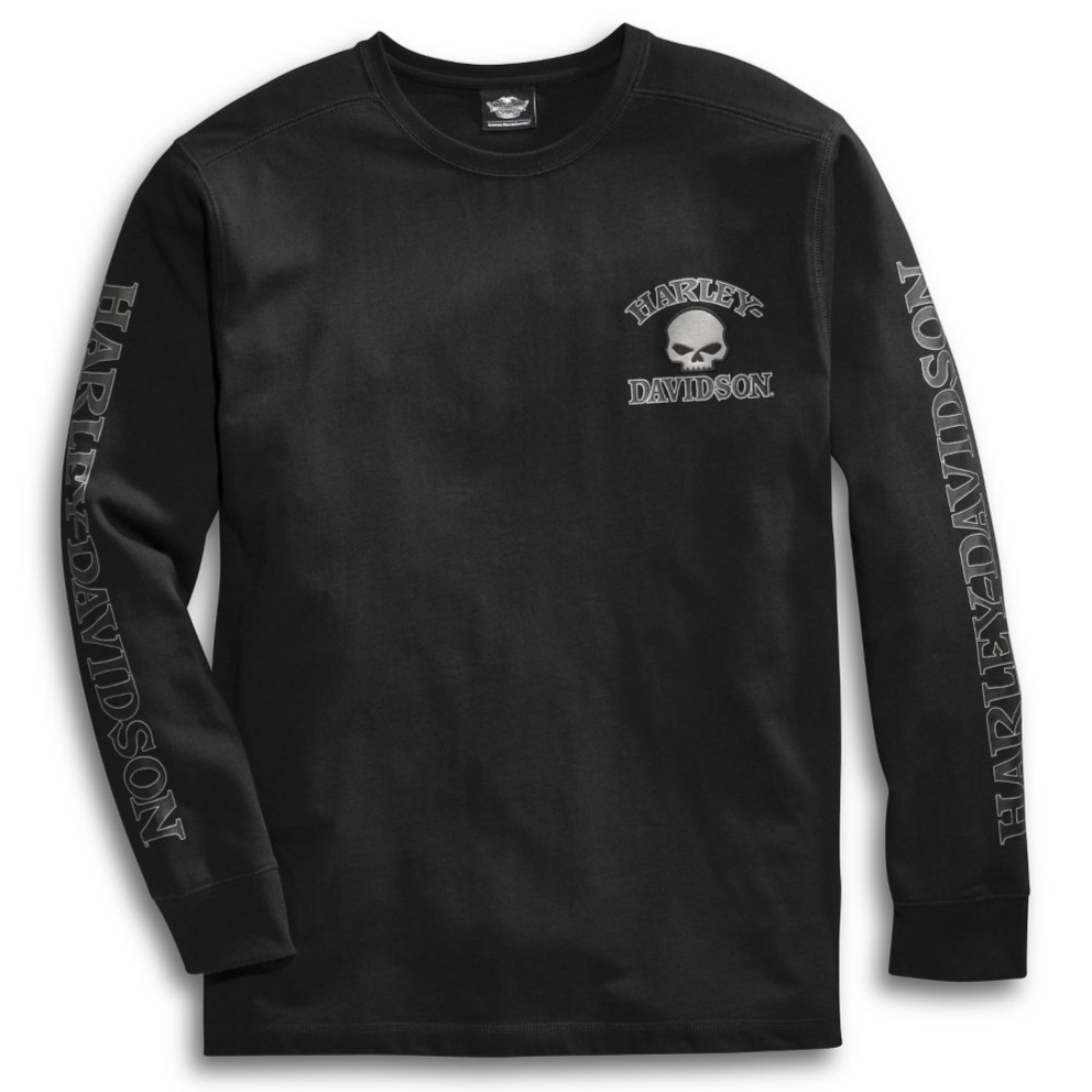 Harley-Davidson® Men's Skull Long Sleeve T-Shirt - Black - 99091-14VM