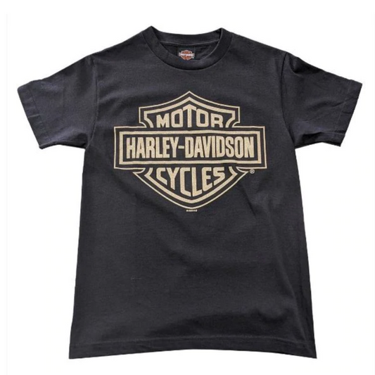 Harley-Davidson Gold Bar & Shield Mens T-Shirt