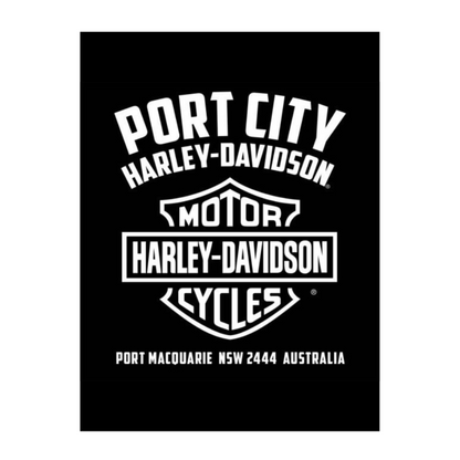 Harley-Davidson Men's Keep It Fleece Hoodie, Black 40296372. Back Print.