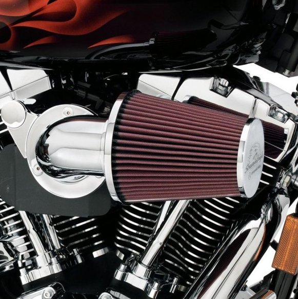 Harley-Davidson Screamin’ Eagle Heavy Breather Air Cleaner Kit - Chrome - 29253-08B