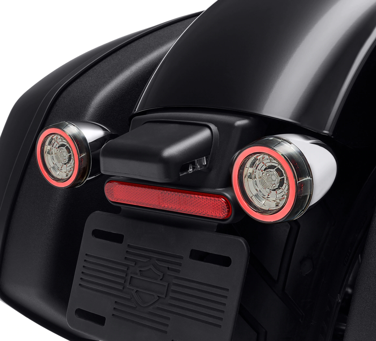 Harley-Davidson® Rear Signature LED Turn Signal Indicator Inserts - '14-Later DYNA / SPORTSTER / TOURING / '14-'17 SOFTAIL - 67801151 (CHROME) 67801152 (BLACK)  NEW ARRIVAL