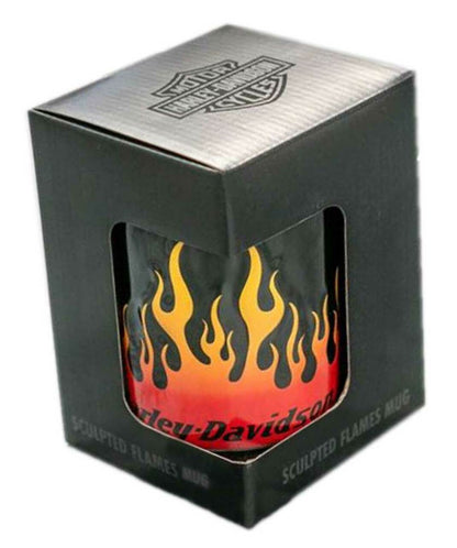 Harley-Davidson Sculpted Flames Coffee Mug
