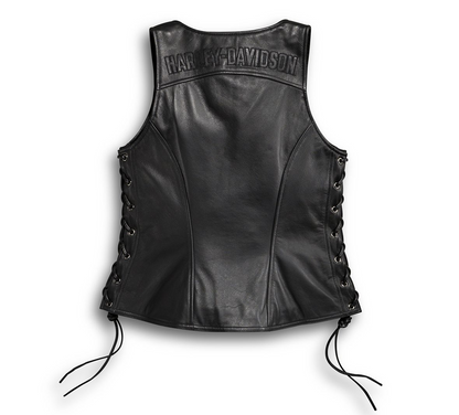 Harley-Davidson Women's Avenue Leather Vest, 98071-14VW (S-2XL)