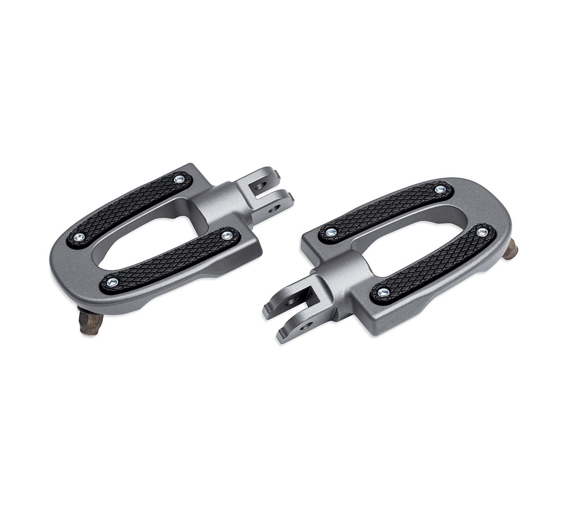 Harley-Davidson® Endgame Rider Footpegs - GRAPHITE - 50501641 -Softail.  Push your custom style to the edge. The Endgame™ collection is defined by its slotted design and high-tech, industrial look.