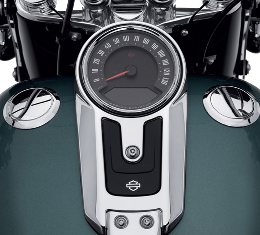 Harley-Davidson® Flush-Mount Fuel Cap and Left Side Tank Cap Kit - Chrome - 61100131 - Softail