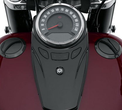 Harley-Davidson Flush-Mount Fuel Cap and Left Side Tank Cap Kit, Black - 61100132 - Softail