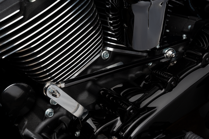 Harley-Davidson Round Custom Gear Shift Linkage - Gloss Black - 33600259