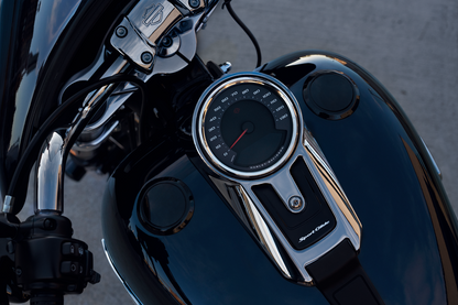 Harley-Davidson Sport Glide Flush-Mount Fuel Cap and Left Side Tank Cap Kit - Black - 61100132 - Softail FLSB