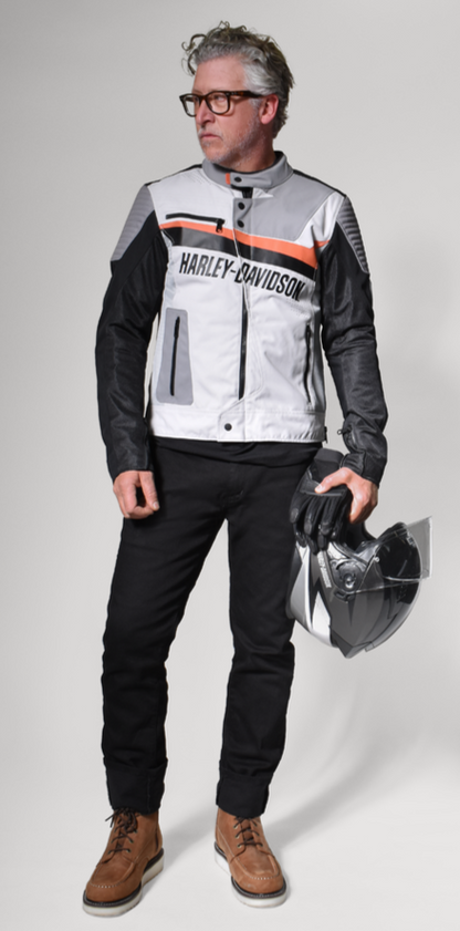 Harley-Davidson® Men's Sidari Mesh & Textile Riding Jacket 98155-20VM.